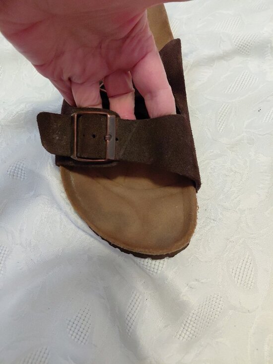 Birkenstock Germany Betula 2 Strap Mocha Brown Suede Sandals Men’s 44 main image 10